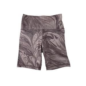 Athleta Transcend 7" biker shorts - Sumi Marble Viole Size S